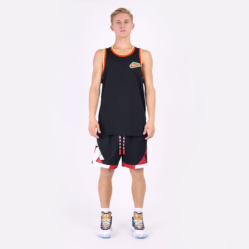 мужская черная майка Nike Giannis Freak Mesh Jersey DA5682-010 - цена, описание, фото 5